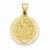 14k Gold Polished and Satin Medal Pendant, Pendants for Necklace