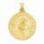 14k Gold Polished and Satin Face of Jesus Medal pendant, Lovely Pendants for Necklace