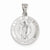 14k White Gold Polished and Satin Our Lady of Guadalupe Medal Pendant, Pendants for Necklace