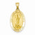 14k Gold Polished and Satin Our Lady of Guadalupe Medal pendant, Dazzling Pendants for Necklace