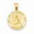 14k Gold Polished and Satin Our Lady of Perpetual Help Medal pendant, Beautiful Pendants for Necklace