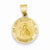 14k Gold Polished and Satin Our Lady of Perpetual Help Medal pendant, Delightful Pendants for Necklace