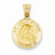 14k Gold Polished and Satin Our Lady of Sorrows Medal pendant, Exquisite Pendants for Necklace