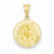 14k Gold Polished and Satin Caridad Del Cobre Medal pendant, Pendants for Necklace