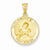 14k Gold Polished and Satin Sacred Heart of Mary Medal pendant, Lovely Pendants for Necklace