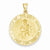 14k Gold Queen of the Holy Scapular Reversible Medal Pendant, Pendants for Necklace