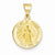 14k Gold Polished and Satin Infant of Prague Medal pendant, Stylish Pendants for Necklace