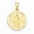 14k Gold Polished and Satin Infant of Prague Medal pendant, Classy Pendants for Necklace