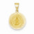 14k Gold Polished and Satin Miraculous Medal Pendant, Alluring Pendants for Necklace