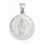 14k White Gold Polished and Satin Miraculous Medal pendant, Appealing Pendants for Necklace