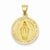 14k Gold Polished and Satin Miraculous Medal pendant, Adorable Pendants for Necklace