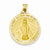 14k Gold Polished and Satin Miraculous Medal pendant, Beautiful Pendants for Necklace
