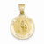 14k Gold Polished and Satin Our Guardian Angel Medal Pendant, Pendants for Necklace