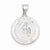 14k White Gold Polished and Satin Our Guardian Angel Medal Pendant, Pendants for Necklace