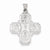 14k White Gold Four Way Medal pendant, Pendants for Necklace