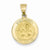14k Gold Polished and Satin St. Andrew Medal Pendant, Pendants for Necklace