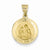 14k Gold Polished and Satin St. Anne Medal pendant, Pretty Pendants for Necklace