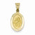 14k Gold Polished and Satin St. Anthony Medal pendant, Stylish Pendants for Necklace