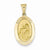 14k Gold Polished and Satin St. Anthony Medal pendant, Classy Pendants for Necklace