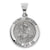 14k White Gold Polished and Satin St. Anthony Medal pendant, Beautiful Pendants for Necklace