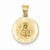 14k Gold Polished and Satin St. Barbara Medal pendant, Delightful Pendants for Necklace