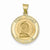 14k Gold Polished and Satin St. Charles Medal Pendant, Pendants for Necklace