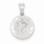 14k White Gold Polished and Satin St. Christopher Medal pendant, Gorgeous Pendants for Necklace