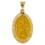 14k Gold Polished and Satin St. Christopher Medal pendant, Adorable Pendants for Necklace