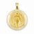 14k Gold Polished and Satin St. Florian Medal pendant, Gorgeous Pendants for Necklace