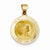 14k Gold Polished and Satin St. Francis Medal pendant, Stylish Pendants for Necklace