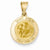 14k Gold Polished and Satin St. Joseph Medal pendant, Classy Pendants for Necklace
