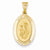 14k Gold Polished and Satin St. Joseph Medal pendant, Dazzling Pendants for Necklace