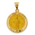 14k Gold Polished and Satin St. Jude Thaddeus Medal pendant, Delightful Pendants for Necklace