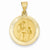 14k Gold Polished and Satin First Holy Communion Medal pendant, Dazzling Pendants for Necklace
