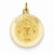 14k Gold Polished and Satin Holy Communion Medal Pendant, Pendants for Necklace