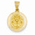 14k Gold Polished and Satin Confirmation Medal pendant, Exquisite Pendants for Necklace