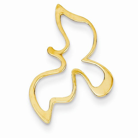 14k Yellow Gold Dove Pendant, Pendants for Necklace