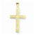 14k Gold Floral Cross pendant, Beautiful Pendants for Necklace