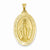 14k Gold Polished and Satin Miraculous Medal pendant, Appealing Pendants for Necklace