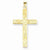 14k Gold Floral Design Cross Pendant, Pendants for Necklace