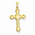 14k Gold Budded Cross pendant, Fine Pendants for Necklace