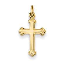14k Gold Cross Charm hide-image
