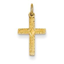 14k Gold Small Cross Charm hide-image