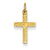 14k Gold Small Cross Charm hide-image