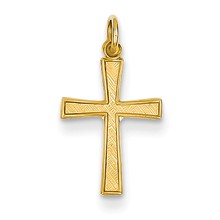 14k Gold Cross Charm hide-image