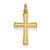 14k Gold Cross Charm hide-image