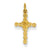 14k Gold Small Polished Cross Charm hide-image