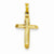14k Gold Hollow Cross Pendant, Dazzling Pendants for Necklace