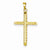 14k Gold Hollow Cross Pendant, Beautiful Pendants for Necklace