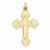 14k Gold Hollow Cross Pendant, Pretty Pendants for Necklace